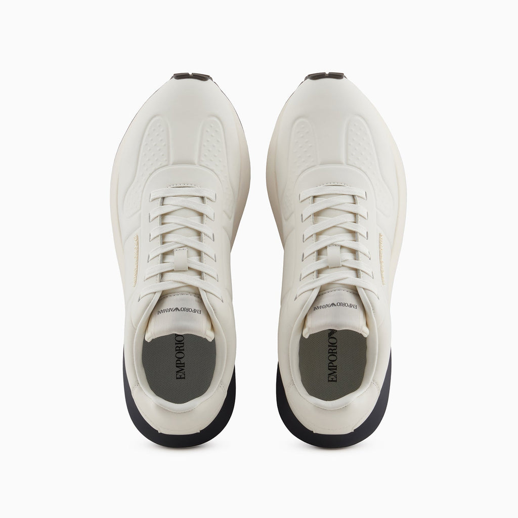 Leather Sneakers With Thermoformed Details