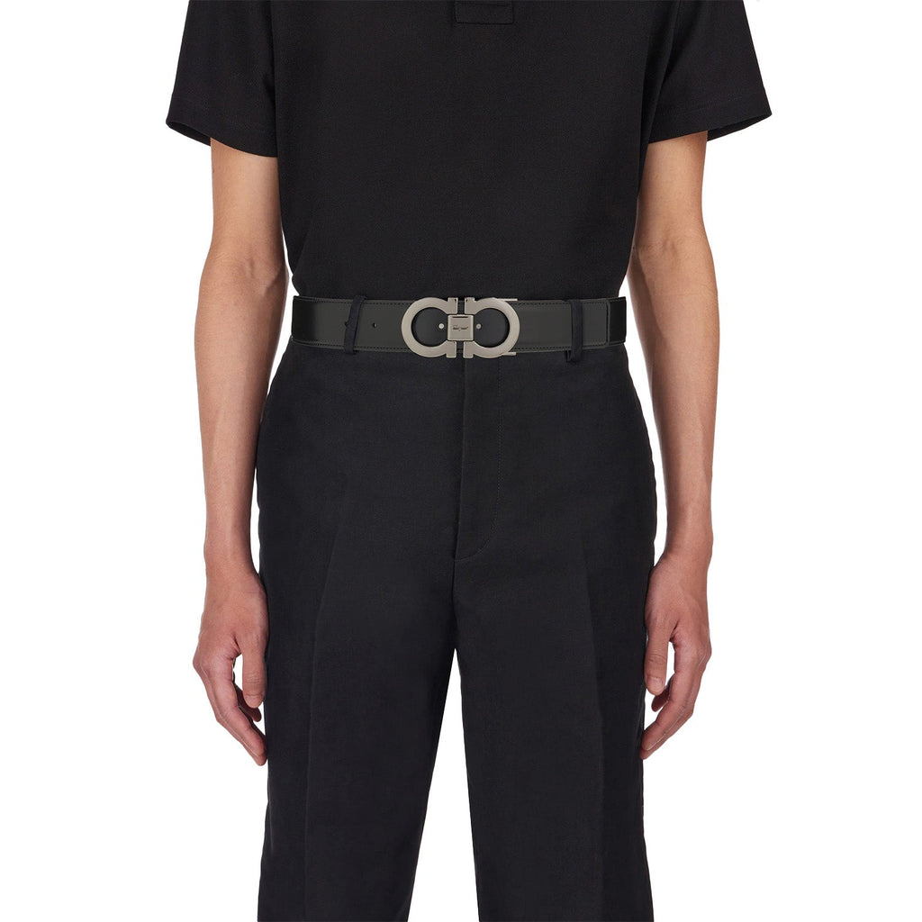 Reversible And Adjustable Gancini Belt