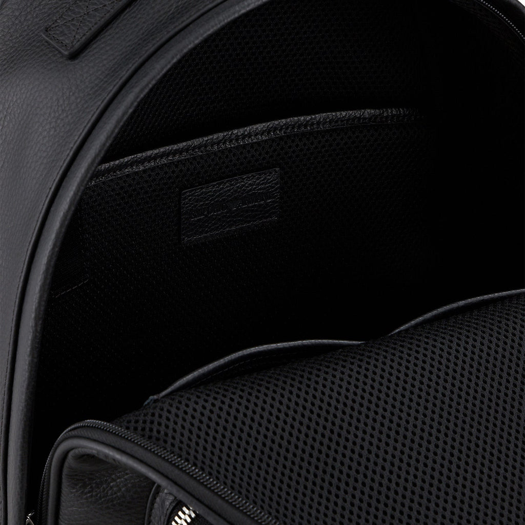 Rounded Backpack In Tumbled Leather