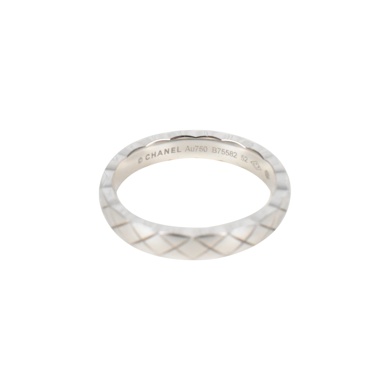 Chanel Diamond Quilted Ring - 6