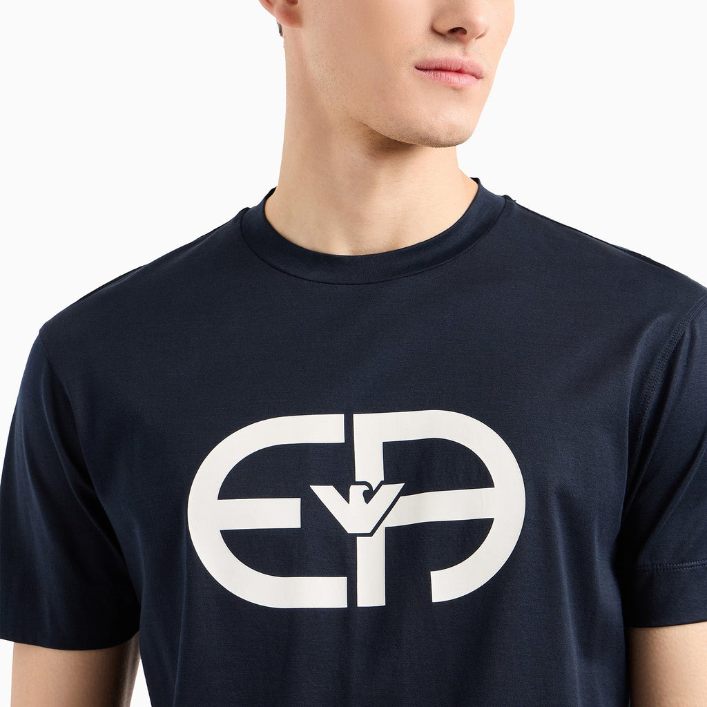 Jersey-Lyocell Blend T-Shirt With Asv Logo Embroidery