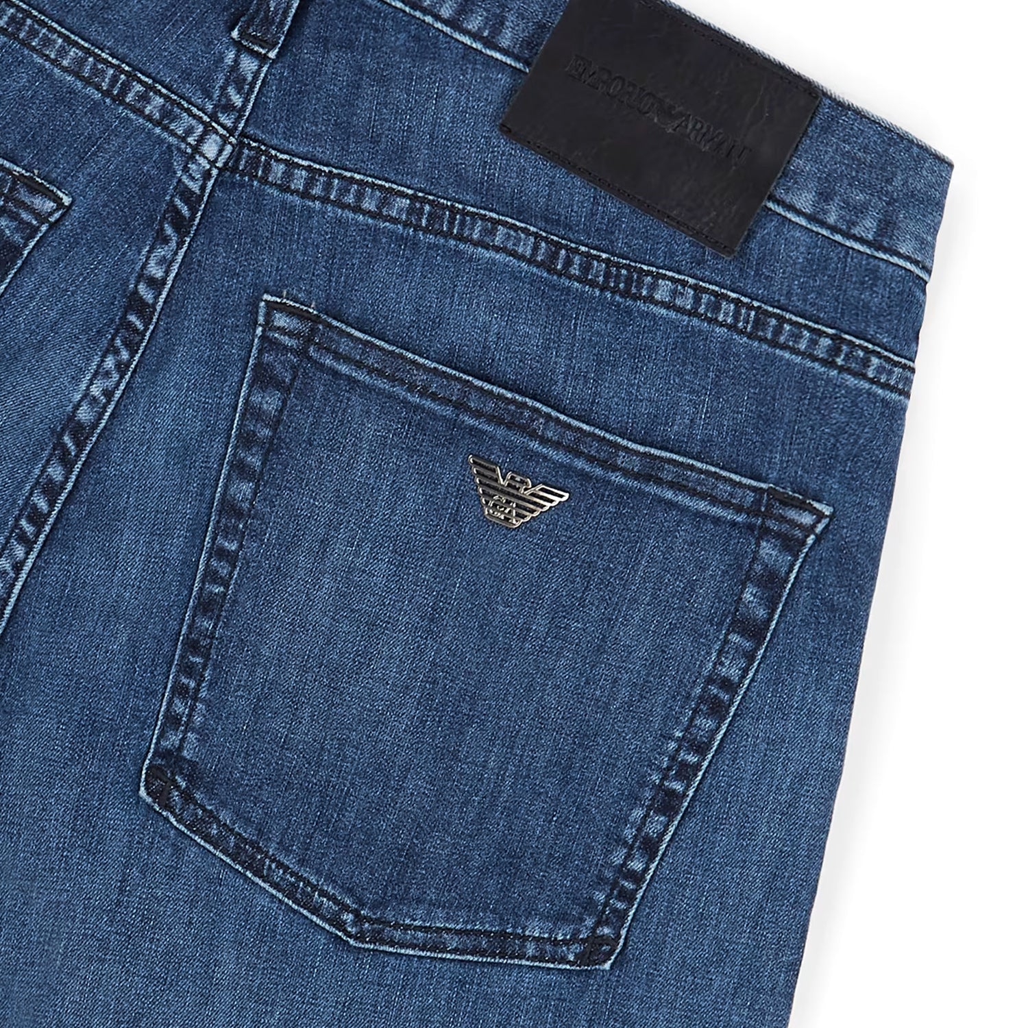 J45 Regular-Fit, Worn-Wash 8 Oz Denim Jeans