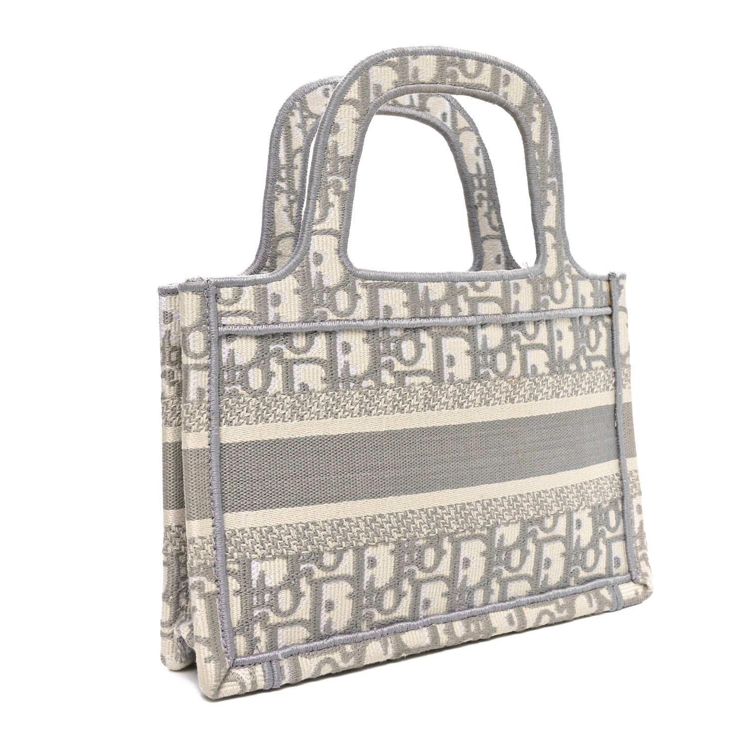 Oblique Mini Book Tote Grey Multicolor