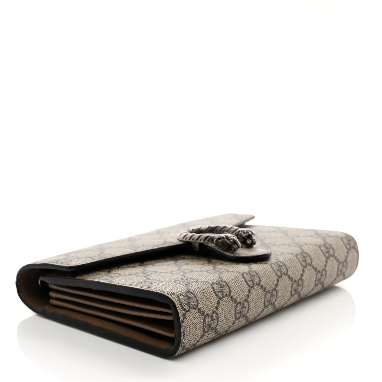 GG Supreme Monogram Mini Dionysus Chain Wallet Beige Taupe