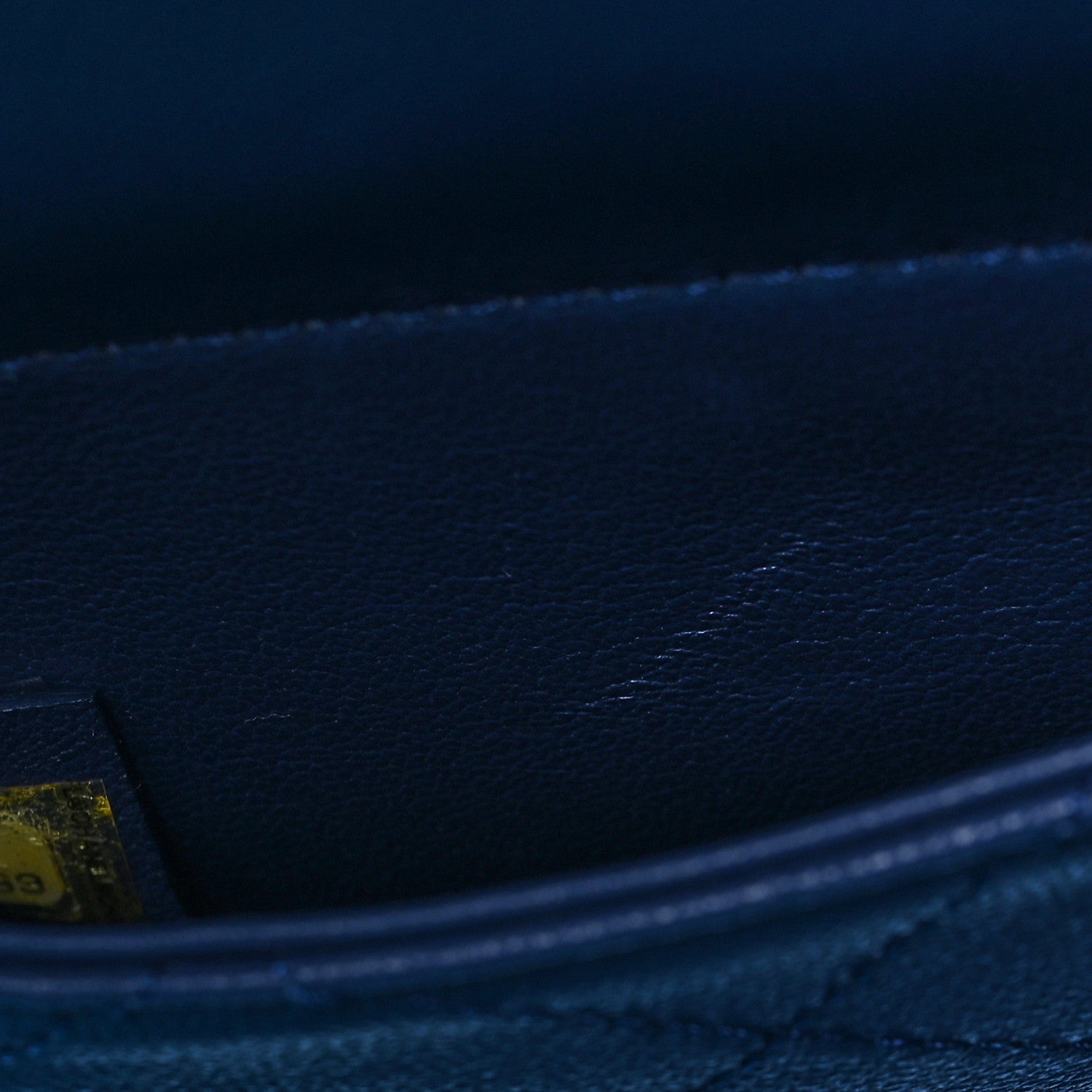 Lambskin PVC Quilted Large Coco Splash Shopping Bag Blue Dark Blue