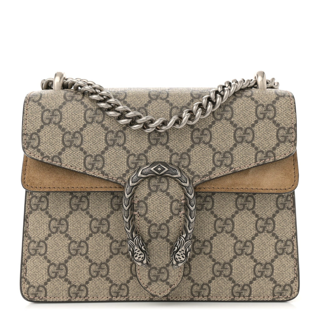 GG Supreme Monogram Mini Dionysus Shoulder Bag Taupe