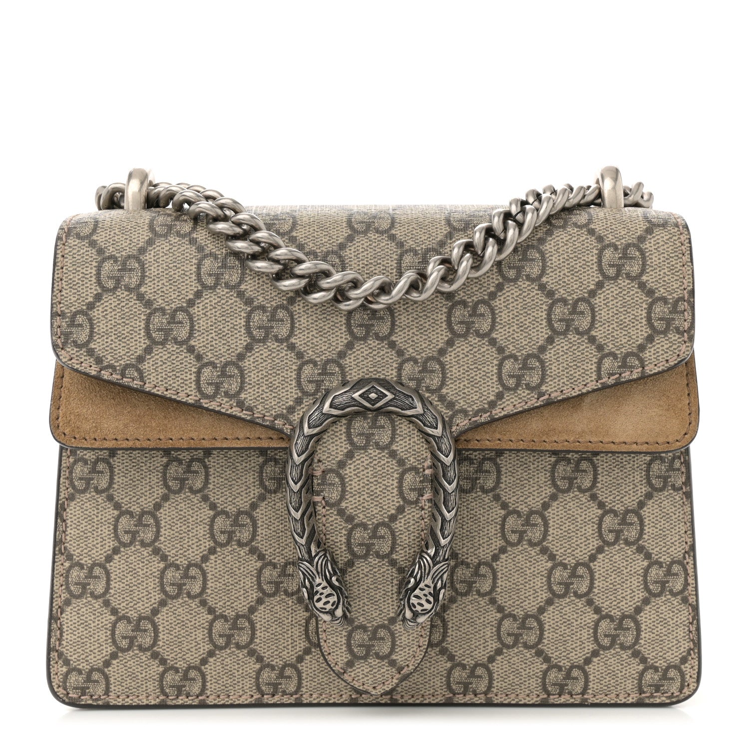 GG Supreme Monogram Mini Dionysus Shoulder Bag Taupe