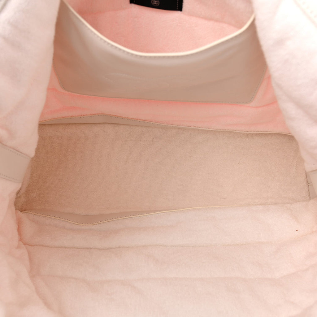 Terry Cotton CC Beach Tote Towel Set Pink