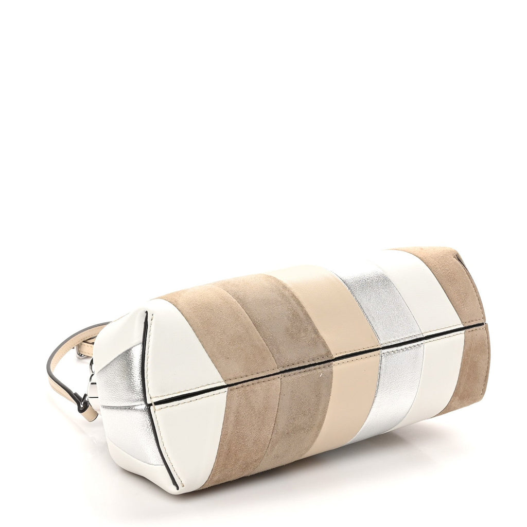 Nappa Suede Striped Inlay Small Fendi First Multicolor
