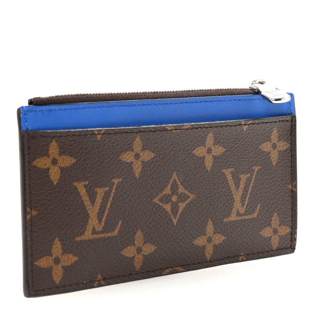 Monogram Calfskin Coin  Holder Indigo Blue