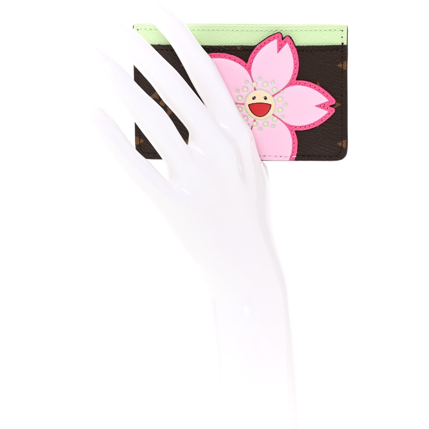 LV X TM Monogram Cherry Blossom  Holder Sakura Brown