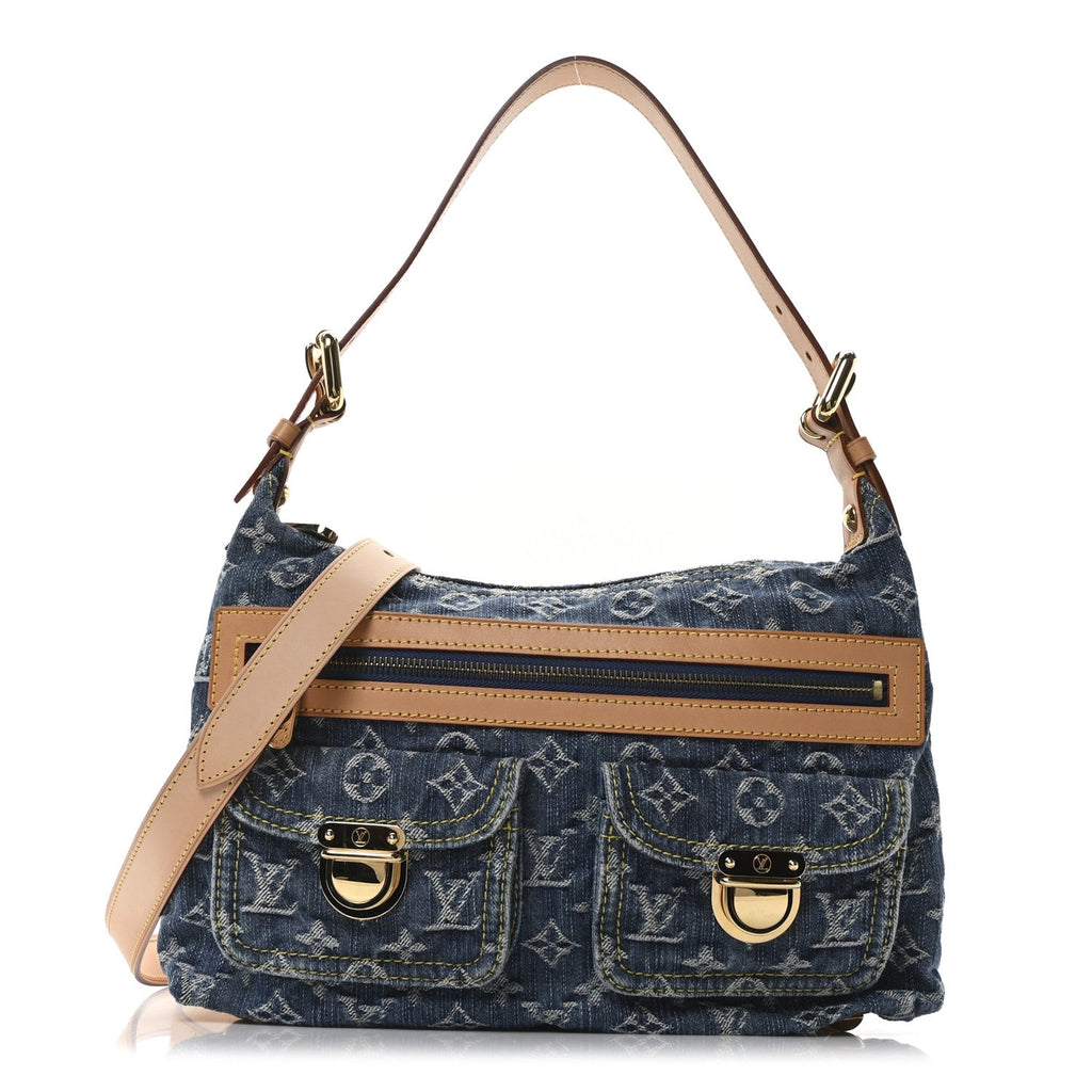 Monogram Denim Baggy PM Blue