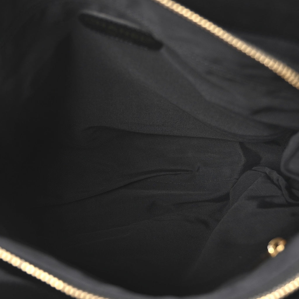 Caviar Quilted CC Shopping Tote Black