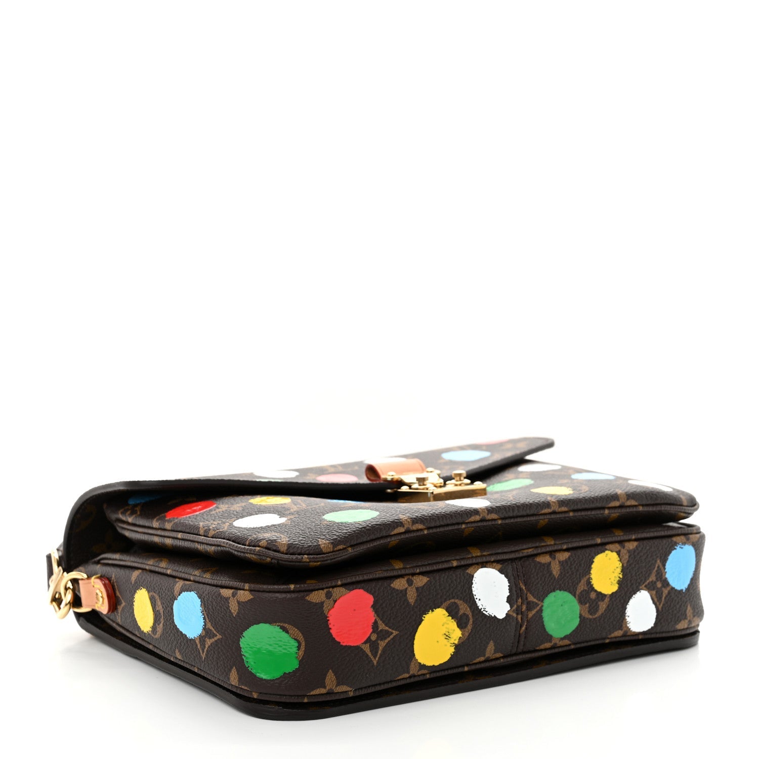 LV x YK Monogram Painted Dots Pochette Metis