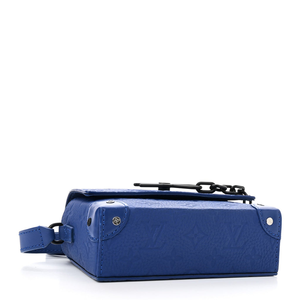 Taurillon Monogram Steamer Wearable Wallet Sapphire