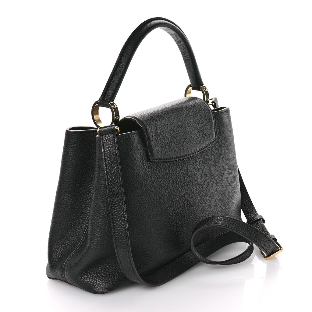 Taurillon Capucines BB Black Fuchsia