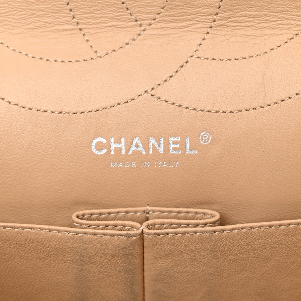 Caviar Quilted 2.55 Reissue 227 Flap Beige