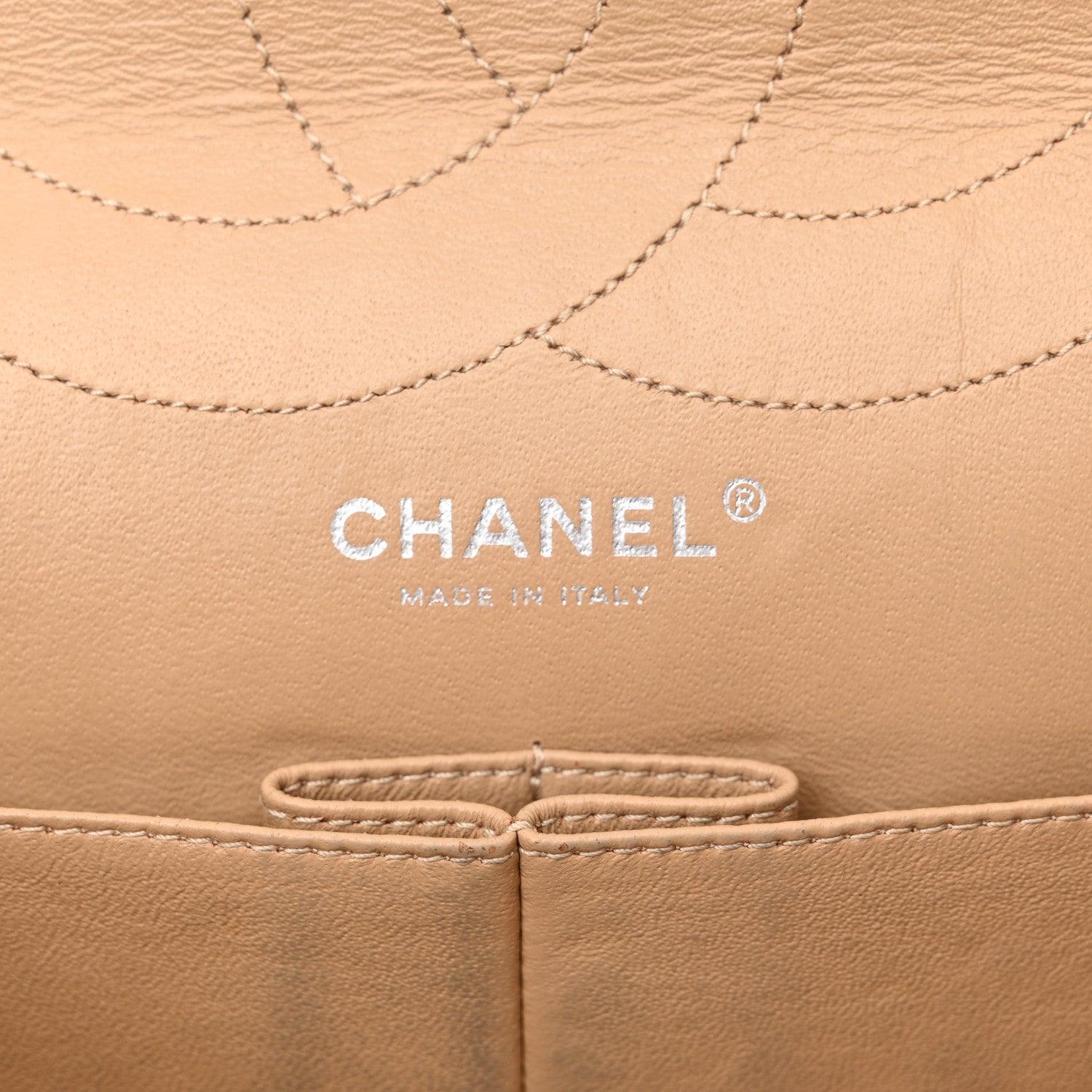 Caviar Quilted 2.55 Reissue 227 Flap Beige