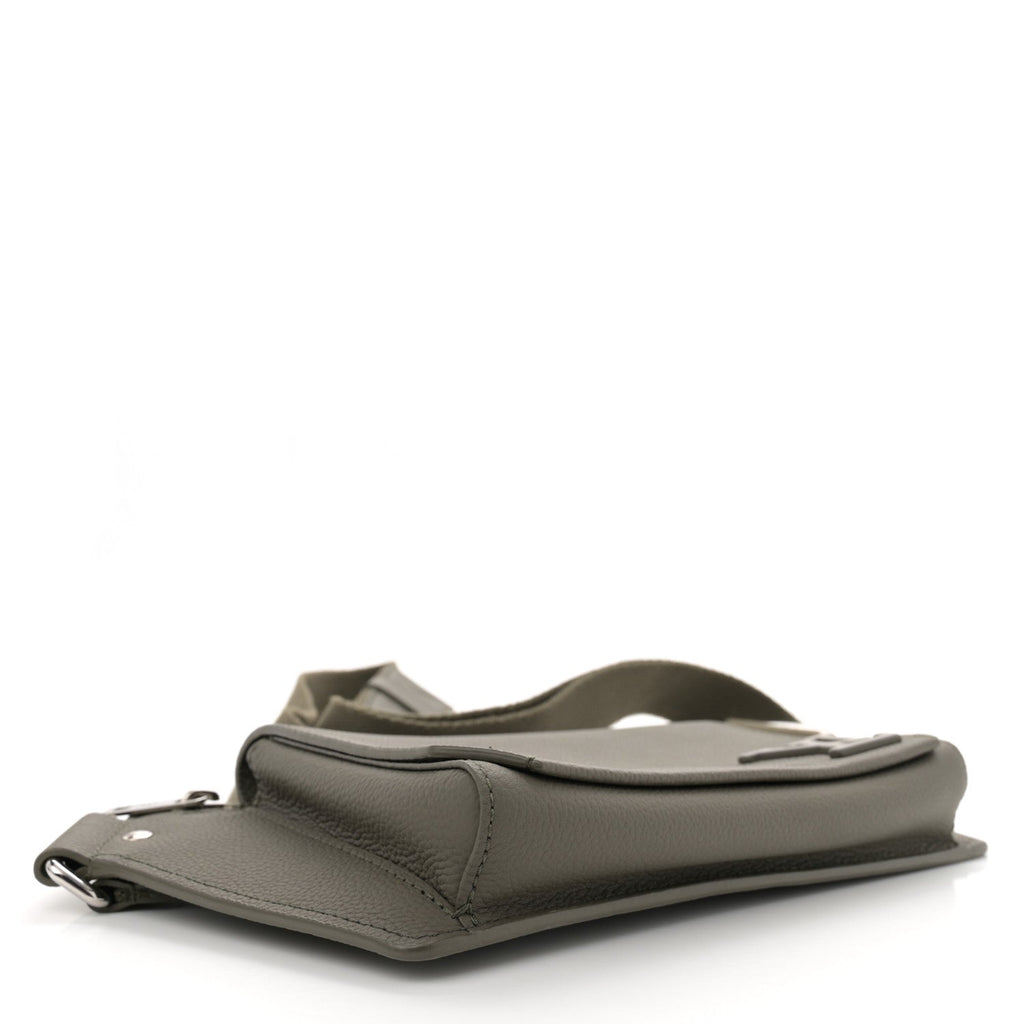 Grained Calfskin Aerogram Slingbag Khaki