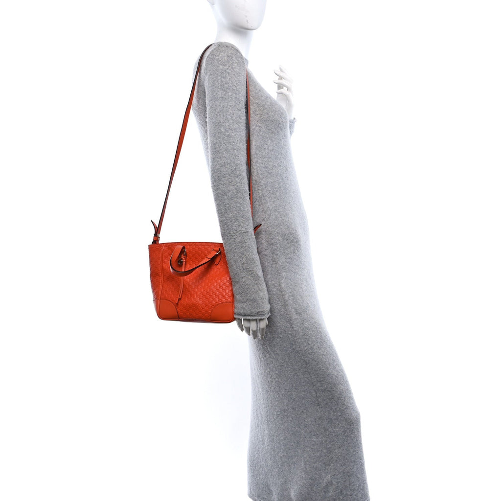 Microguccissima Small Bree Tote Sun Orange