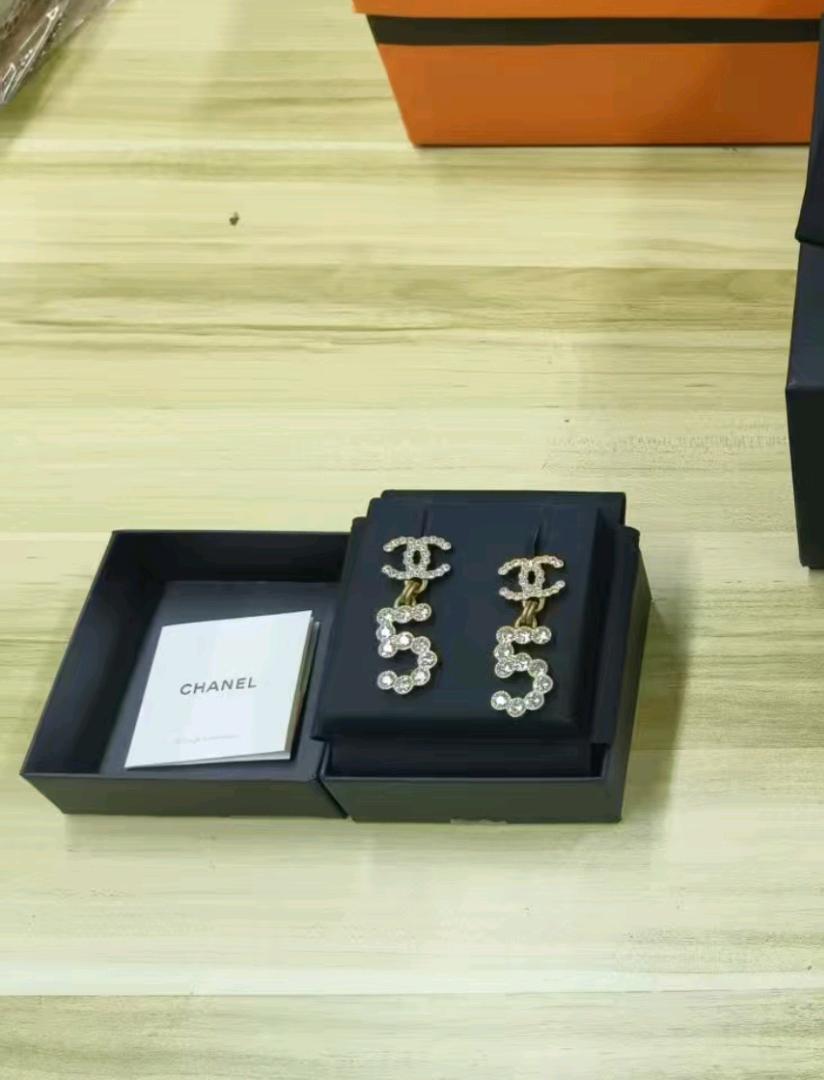 Chanel Double C5 Earrings
