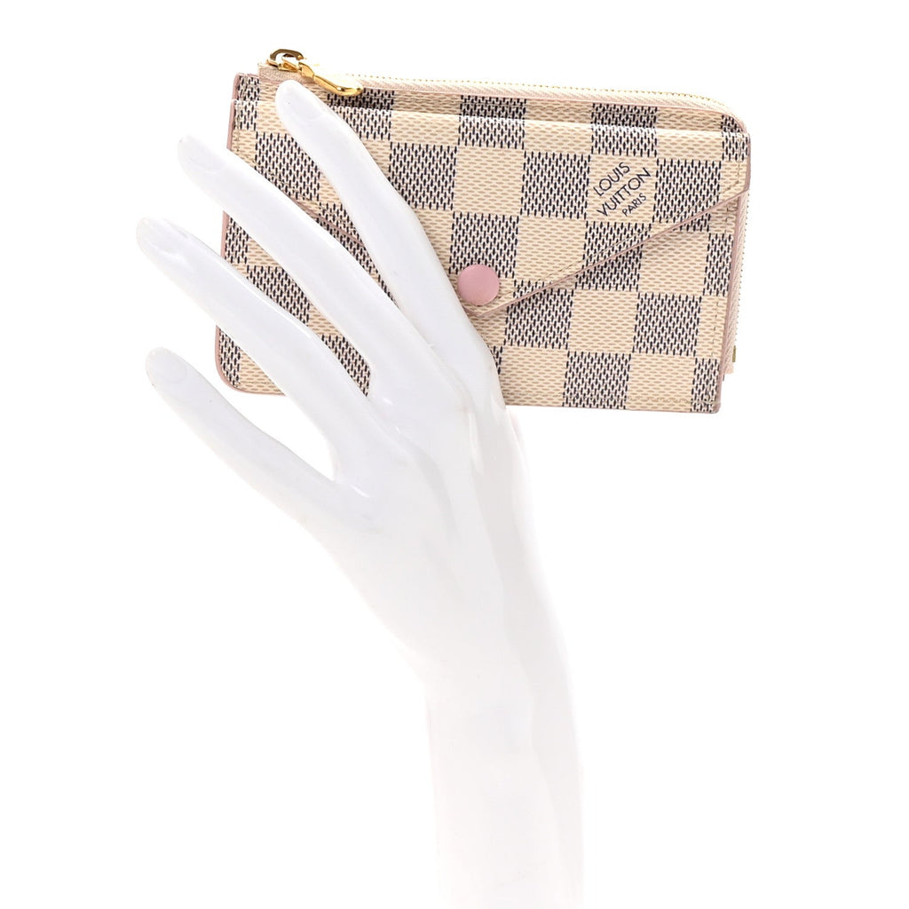 Damier Azur Recto Verso  Holder Rose Ballerine