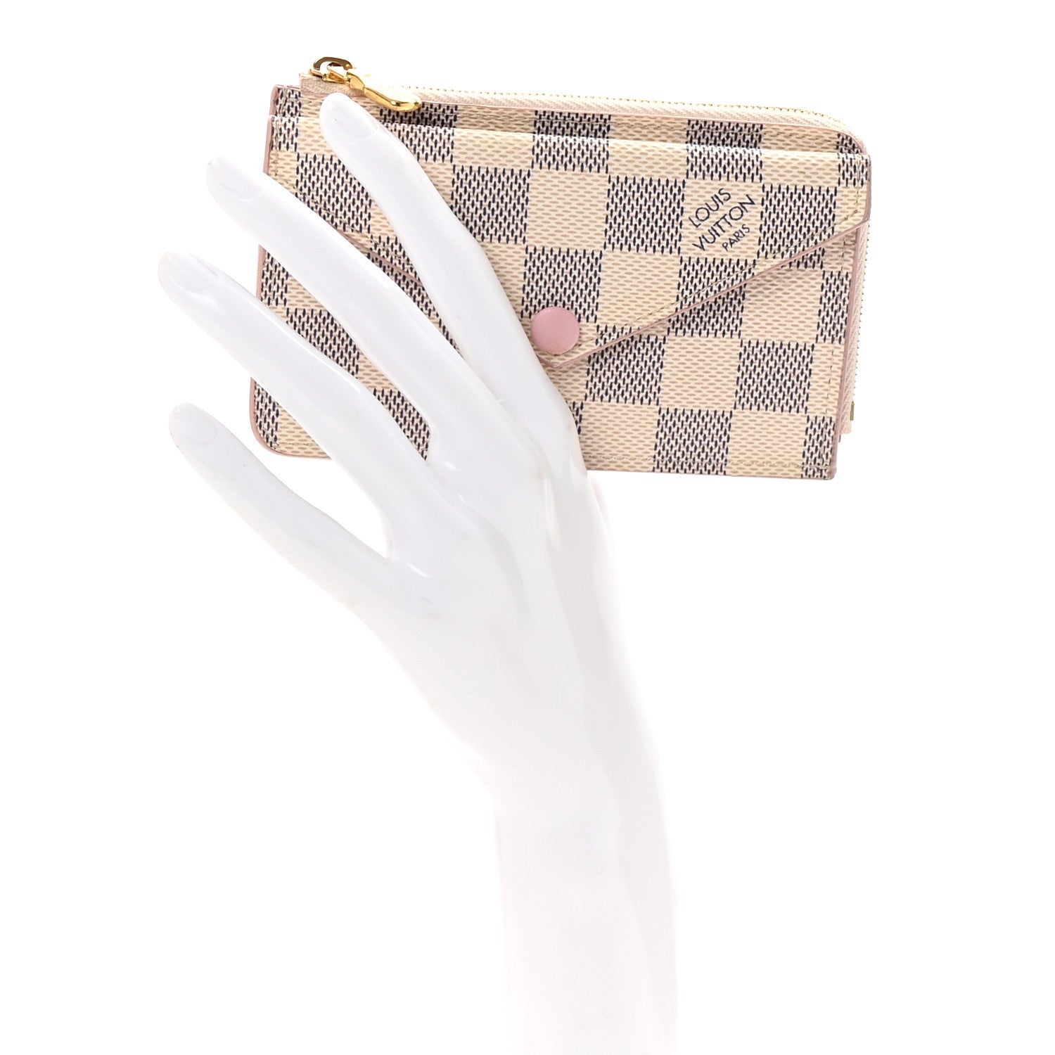 Damier Azur Recto Verso  Holder Rose Ballerine