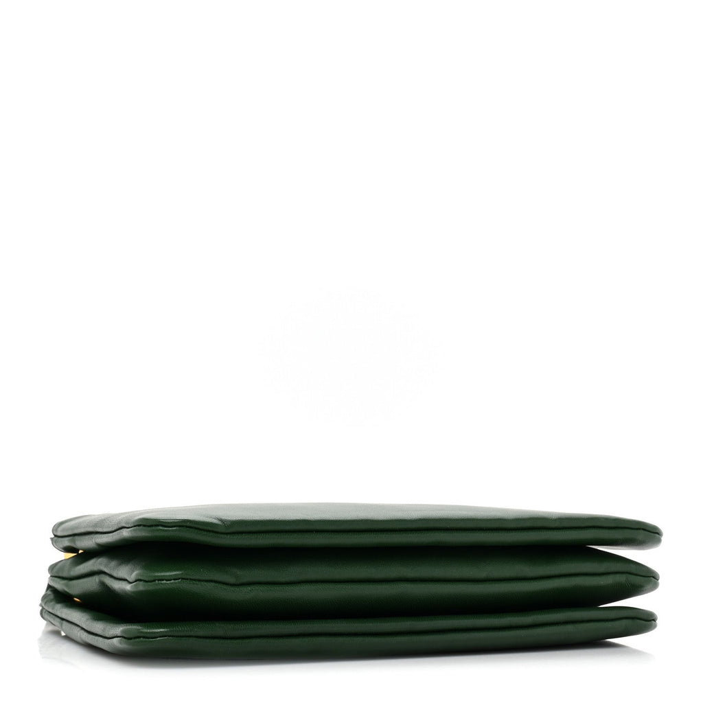 Lambskin Large Trio Crossbody Bag Malachite