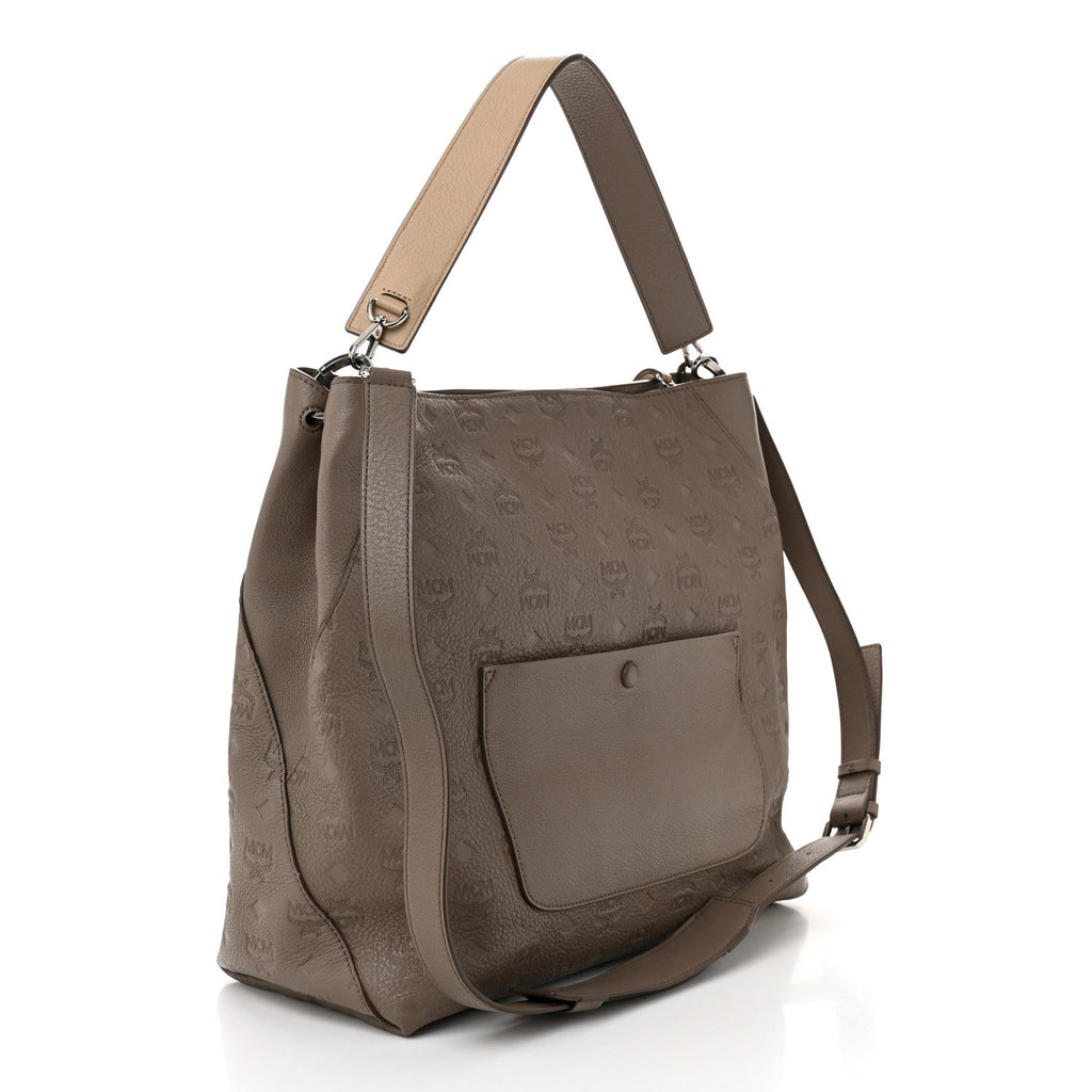 Calfskin Ottomar Monogram Large Klara Hobo Urban Taupe
