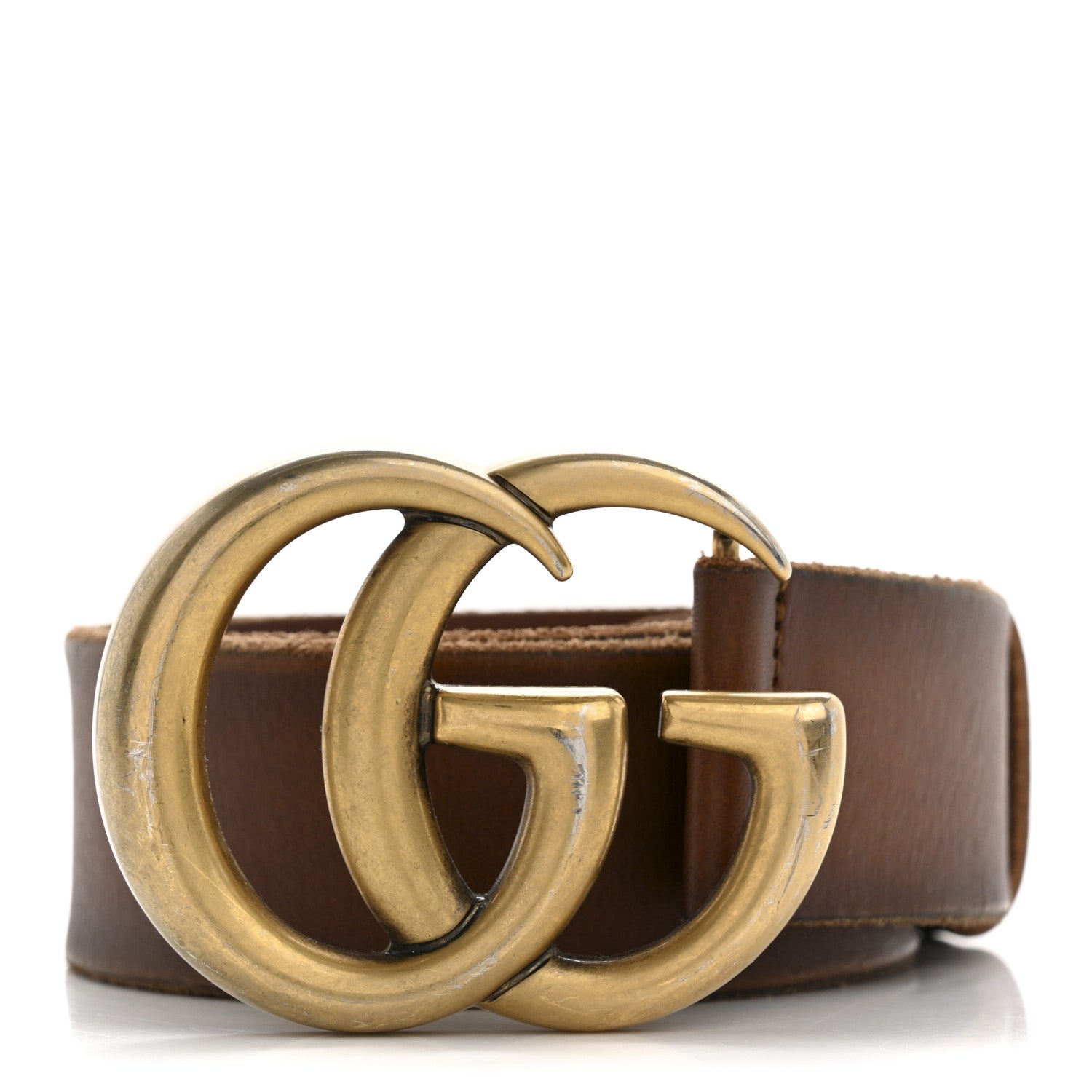 Faded Calfskin Double G 40mm Belt 80 32 Cuir