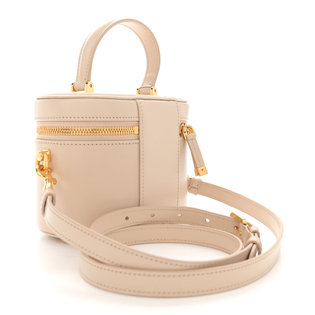 Calfskin Signature CD Vanity Case Caramel Beige