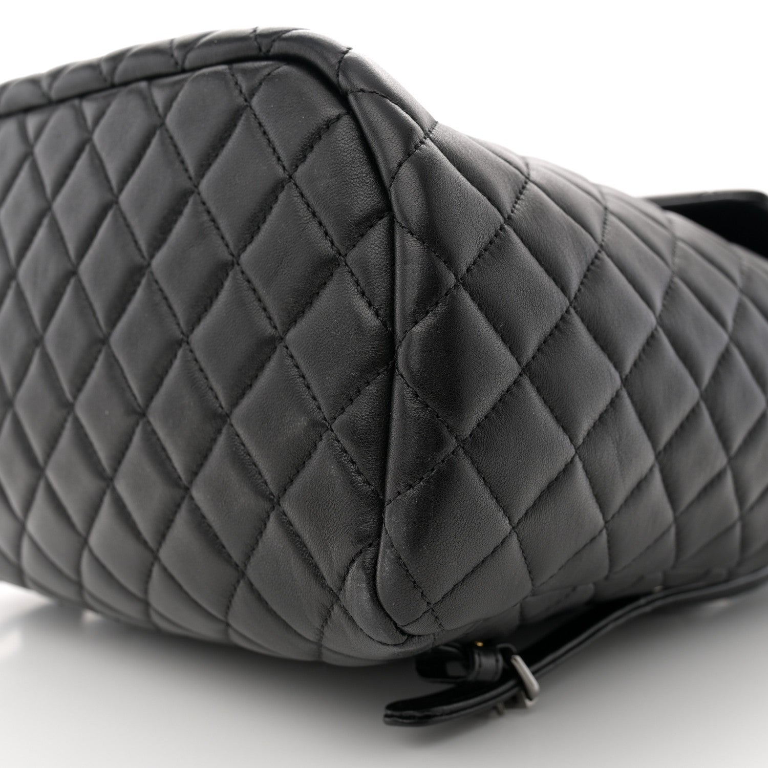 Lambskin Quilted Large Urban Spirit Backpack Black
