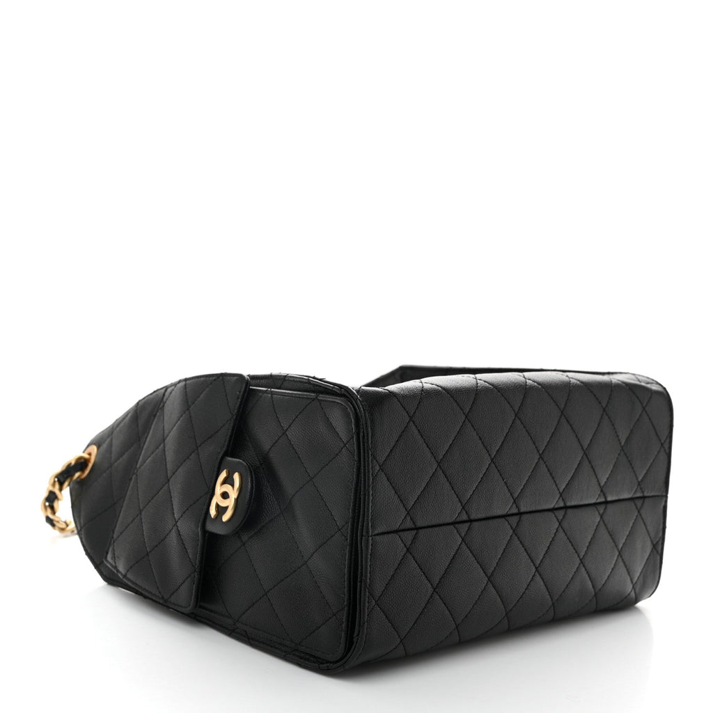 Caviar Quilted Small Chanel 25 Handbag Black