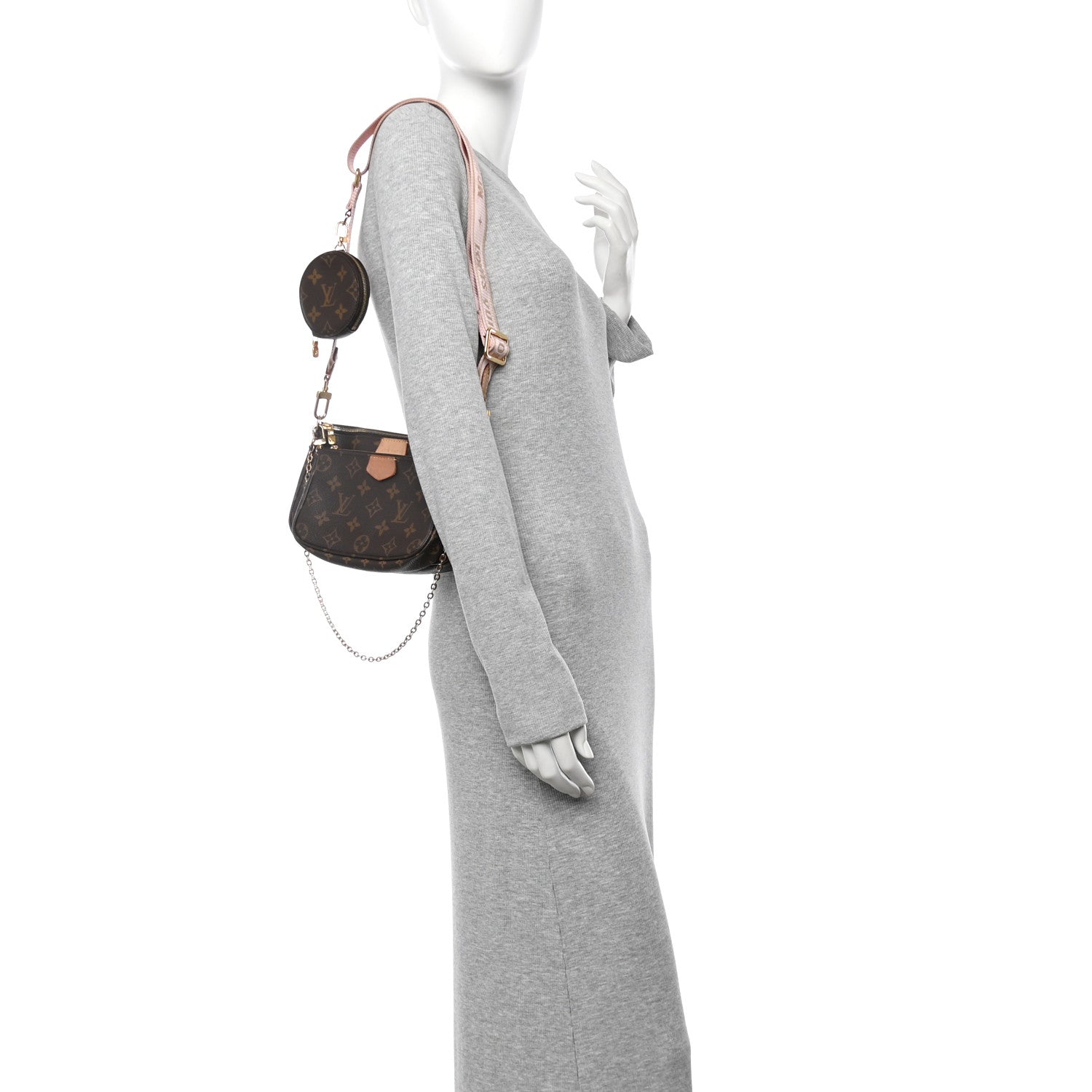 Monogram Multi Pochette Accessories Rose Clair