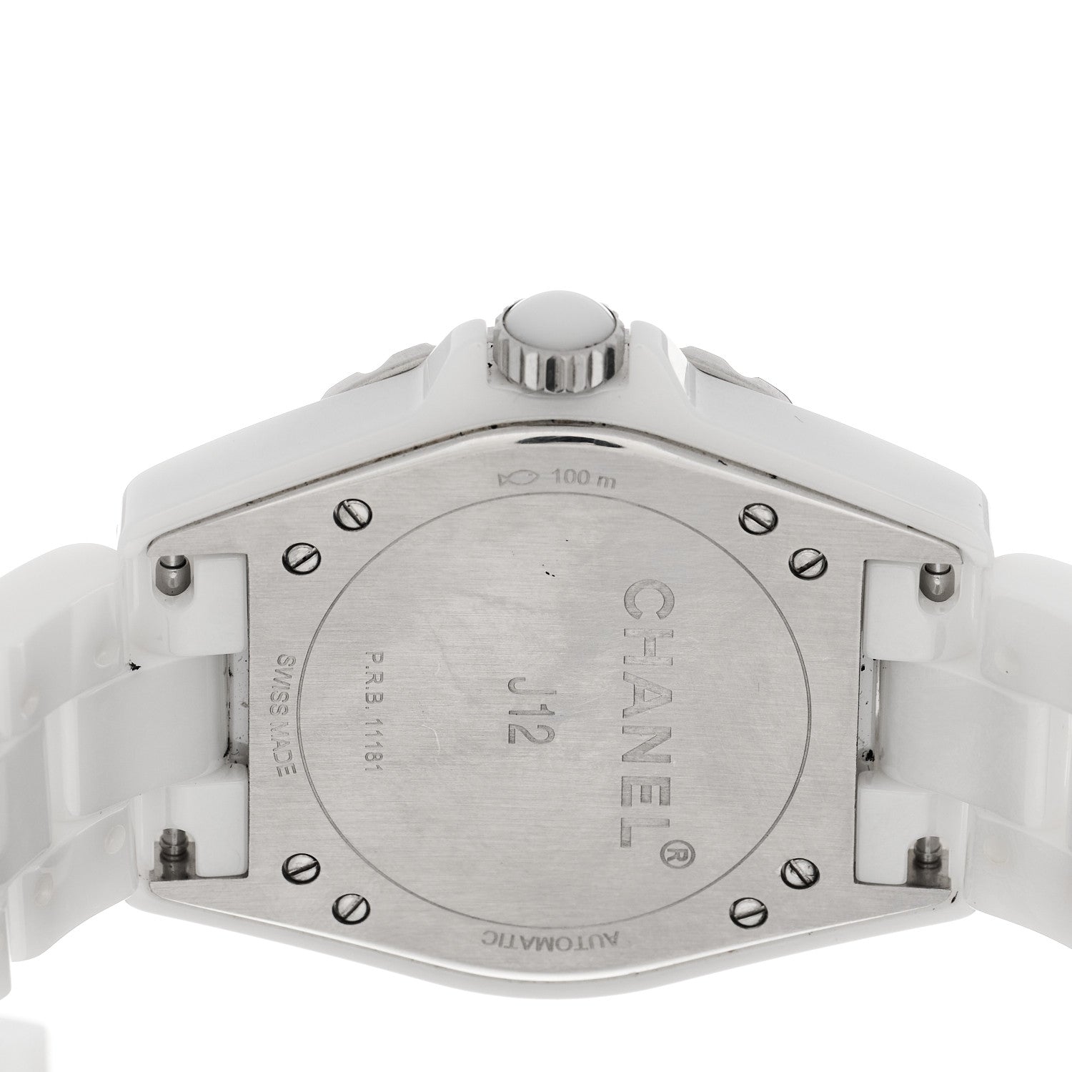 Stainless Steel Ceramic 38mm J12 Chrono Automatic Watch White