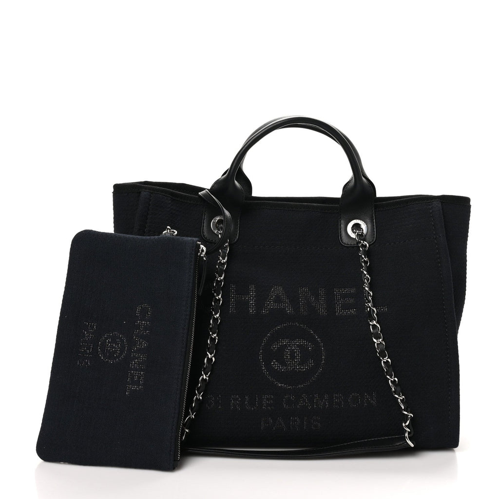 Mixed Fibers Small Deauville Tote Black