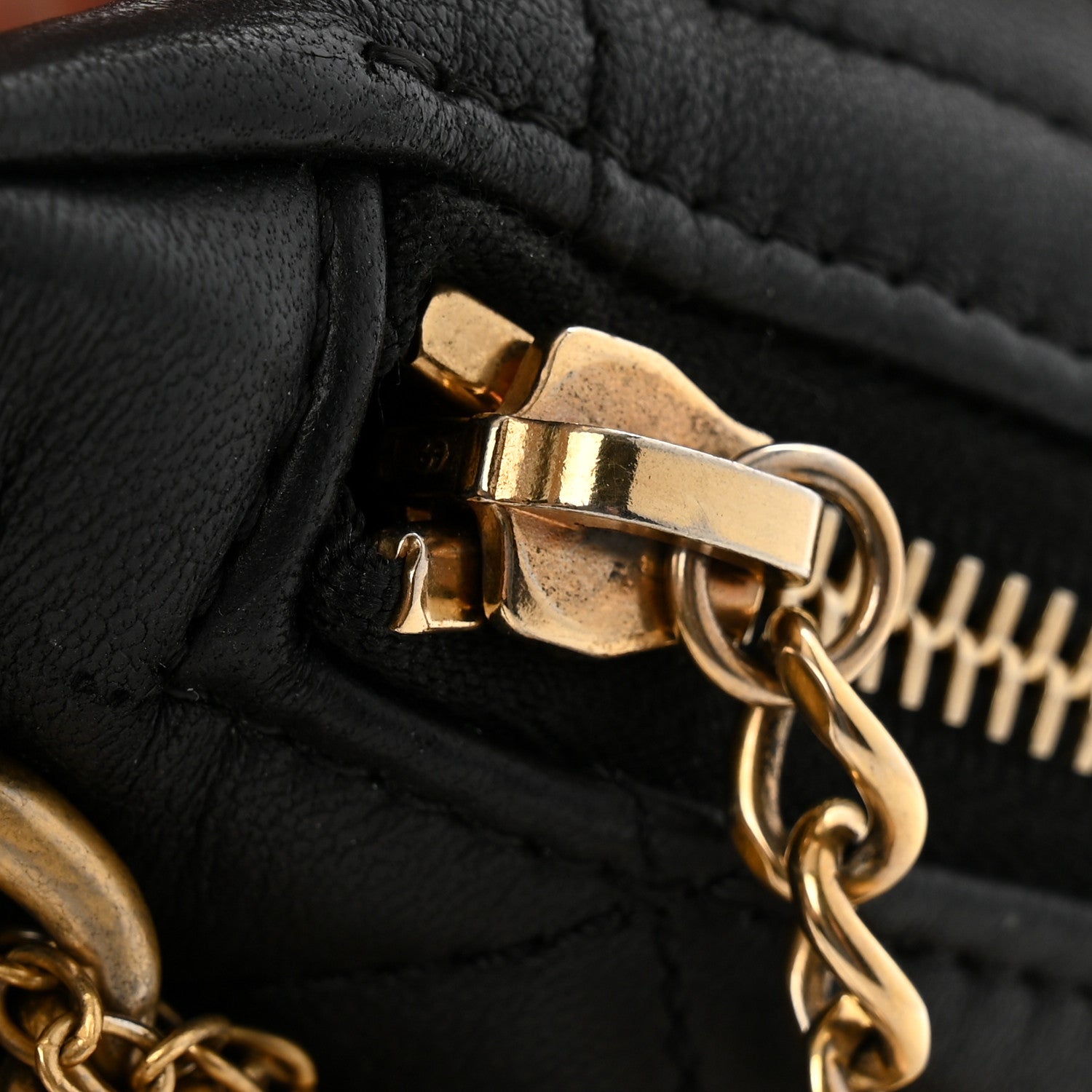 Lambskin Quilted All About Chains Waist Belt Bag Black