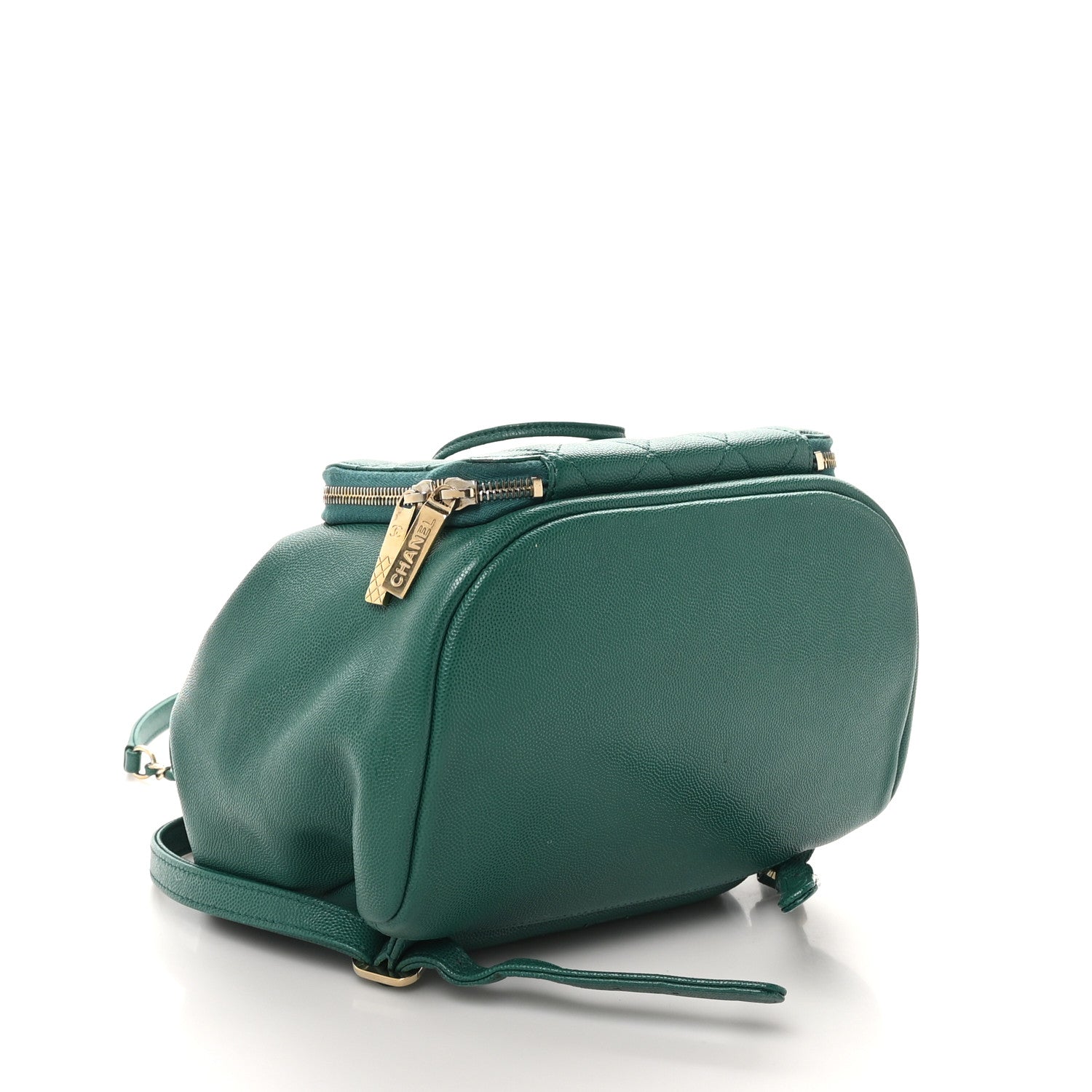 Caviar Quilted Business Affinity Backpack Green