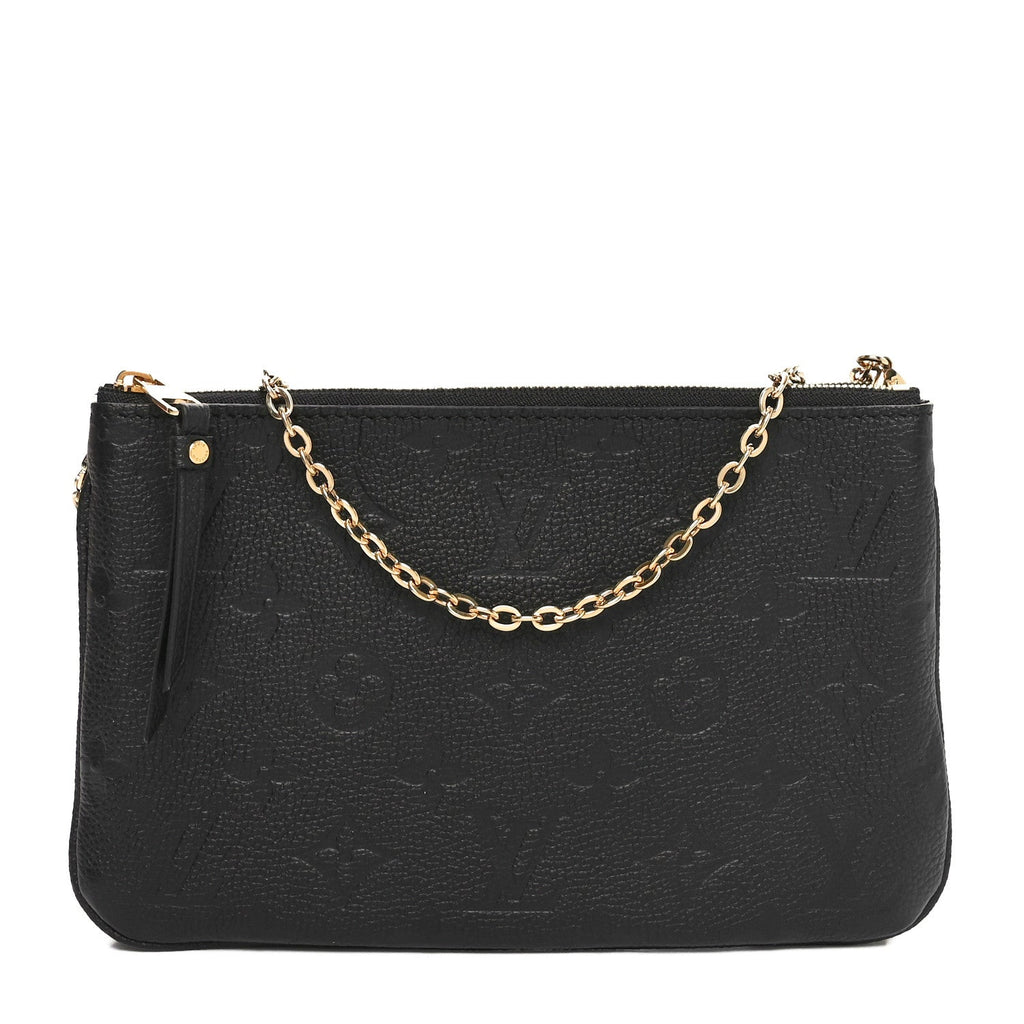 Empreinte Double Zip Pochette Black