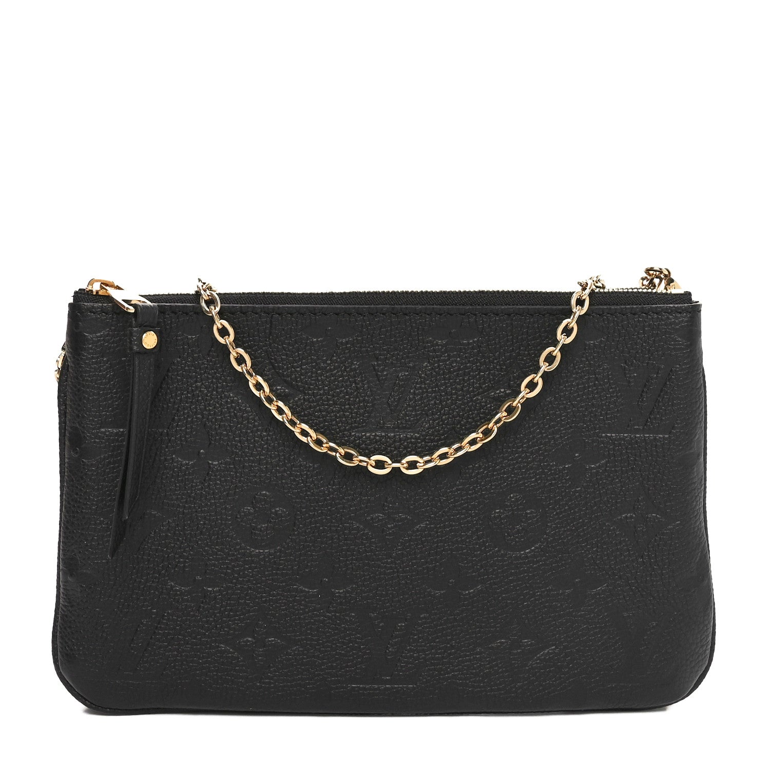 Empreinte Double Zip Pochette Black