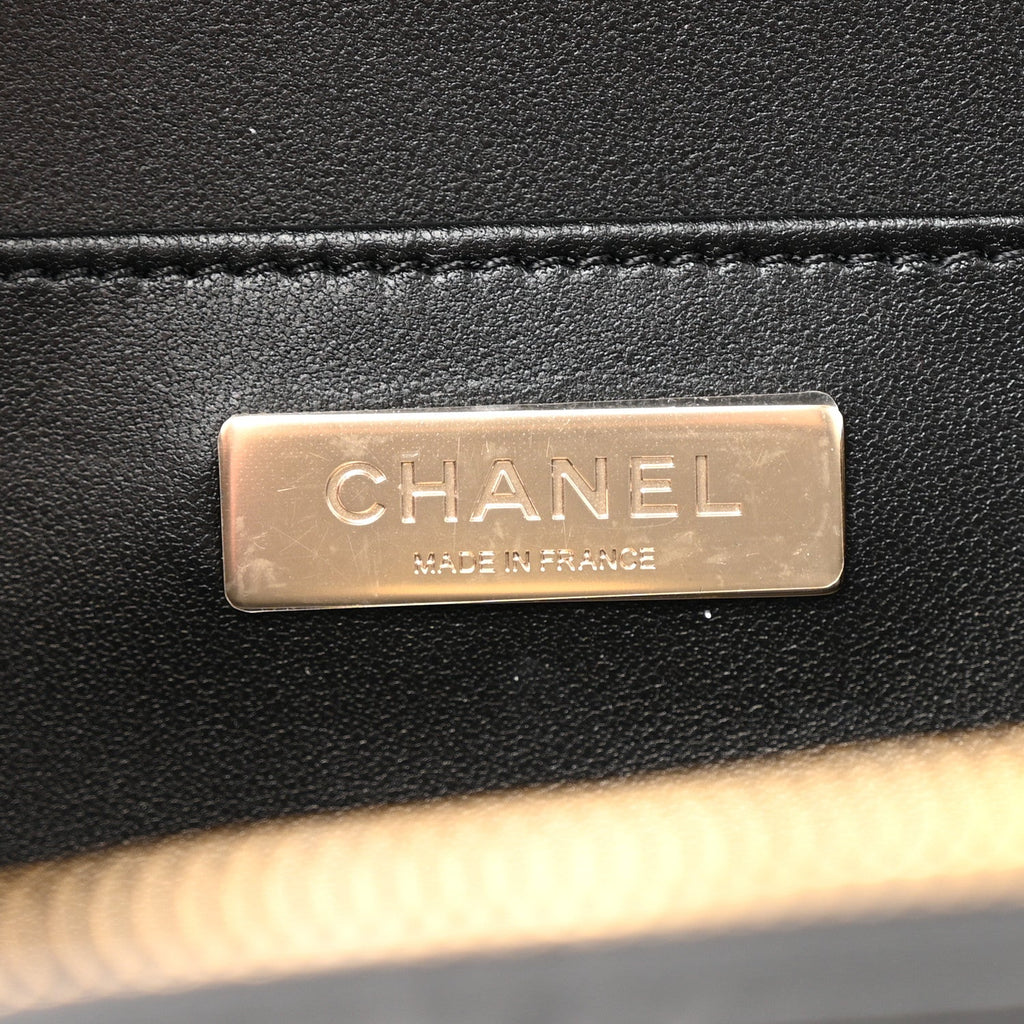 Lambskin Quilted Coco  Bag Black