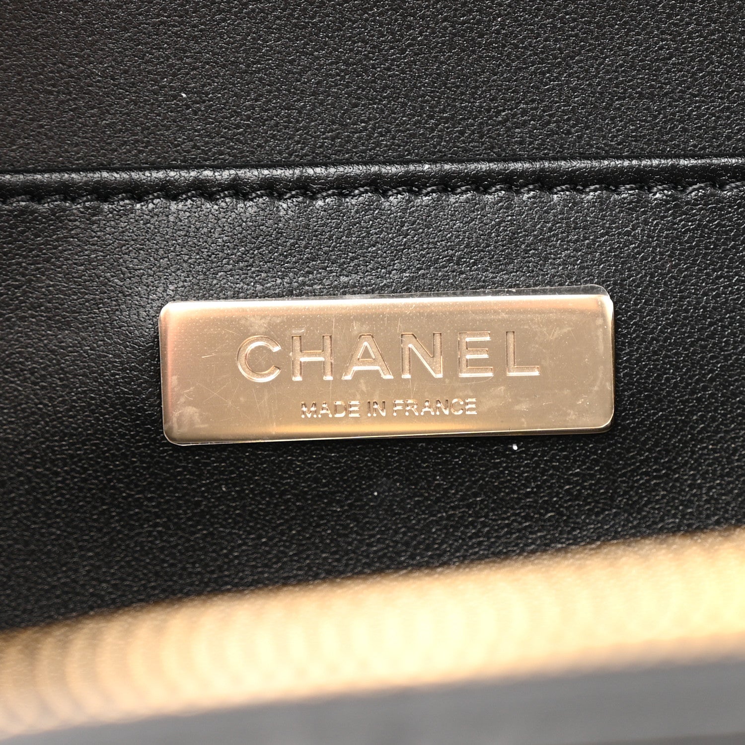 Lambskin Quilted Coco  Bag Black