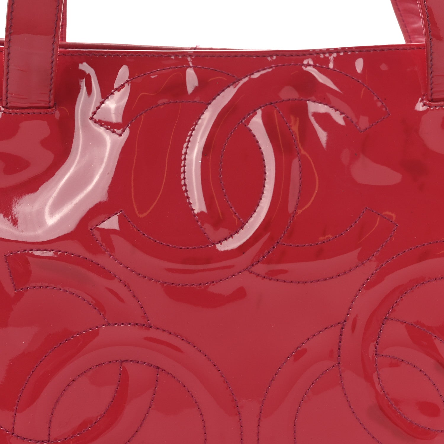 Patent CC Mini Tote Red