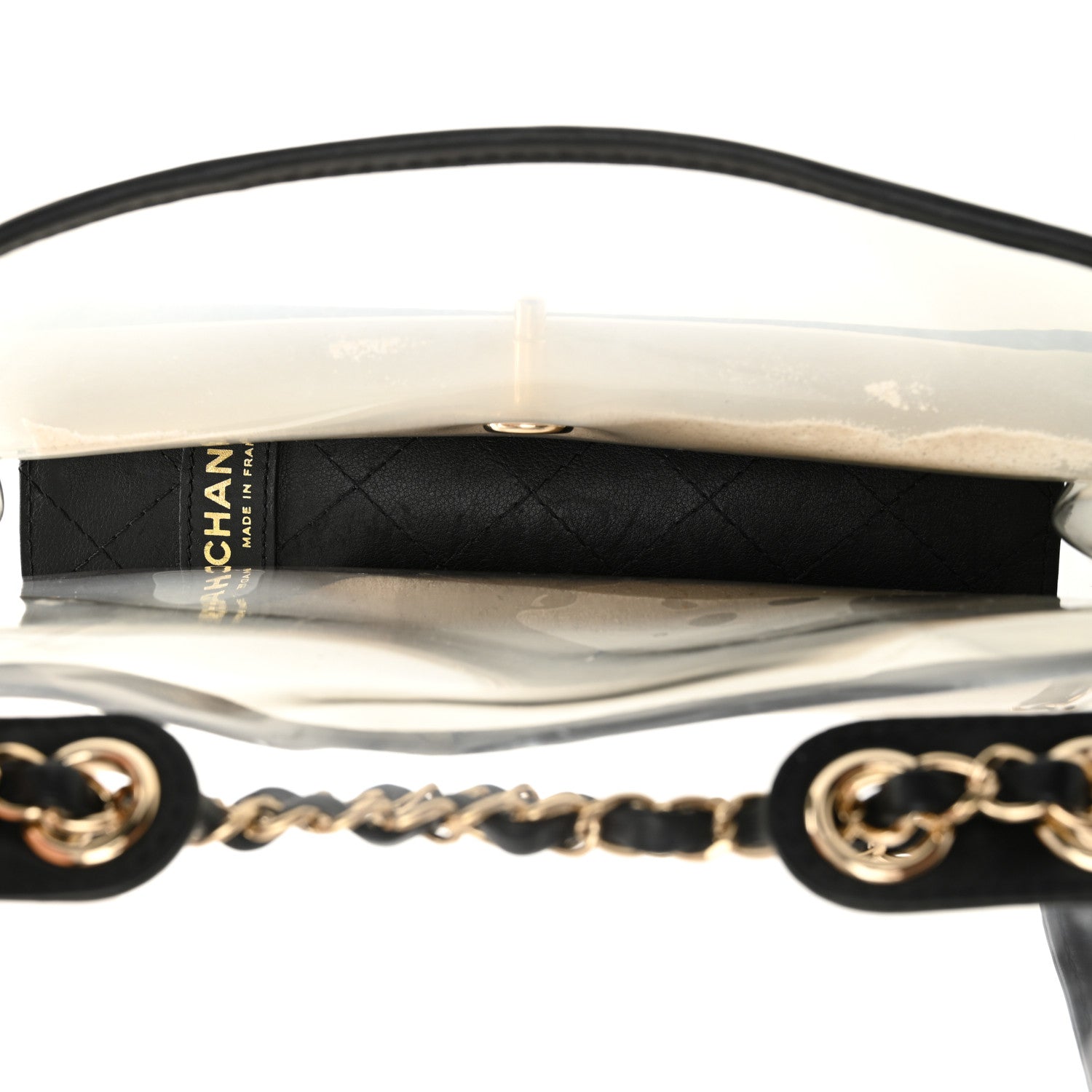 Lambskin PVC Medium Sand By The Sea Flap Black