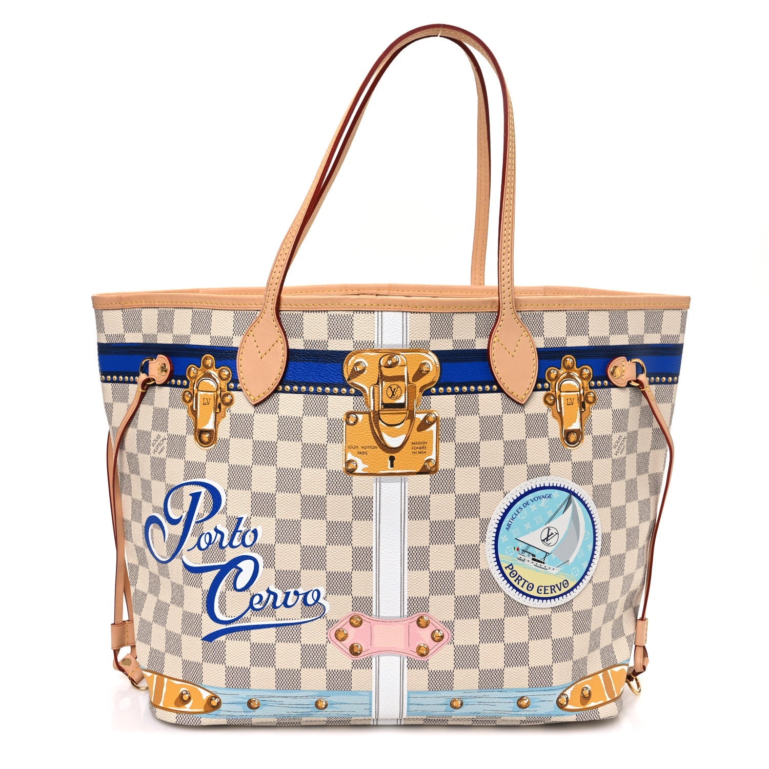 Damier Azur Summer Trunks Porto Cervo Neo Neverfull MM