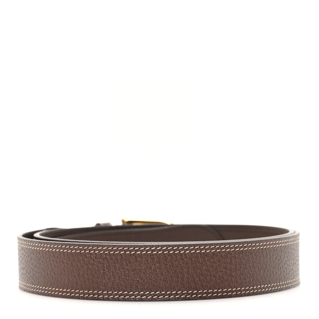 Textured Dollar Calfskin Belt 110 44 New Acero