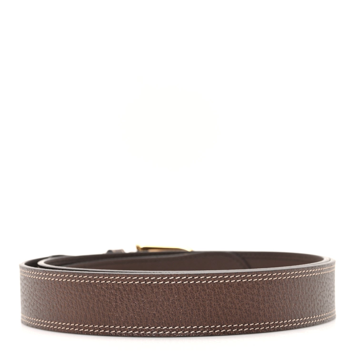 Textured Dollar Calfskin Belt 110 44 New Acero