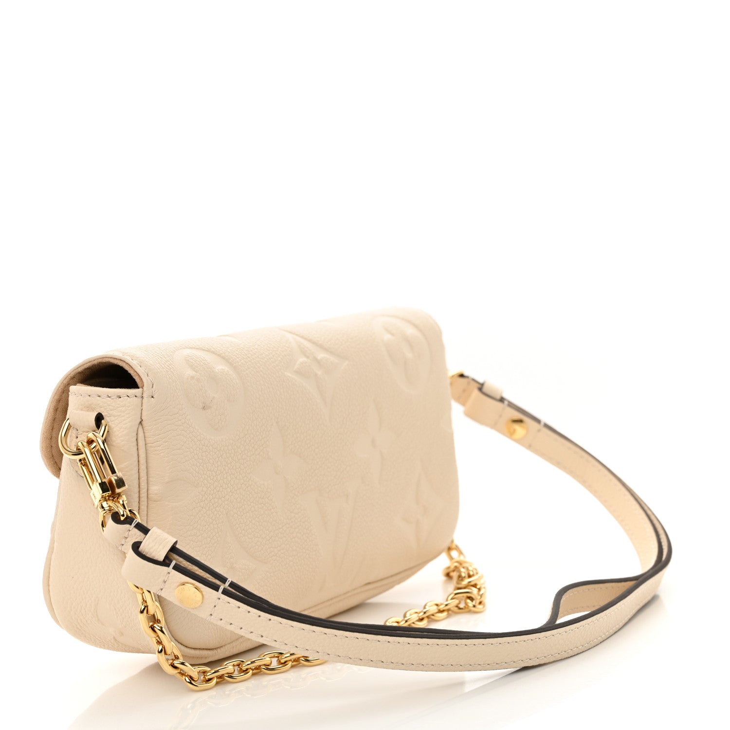 Empreinte Monogram Giant Ivy Wallet On Chain Cream