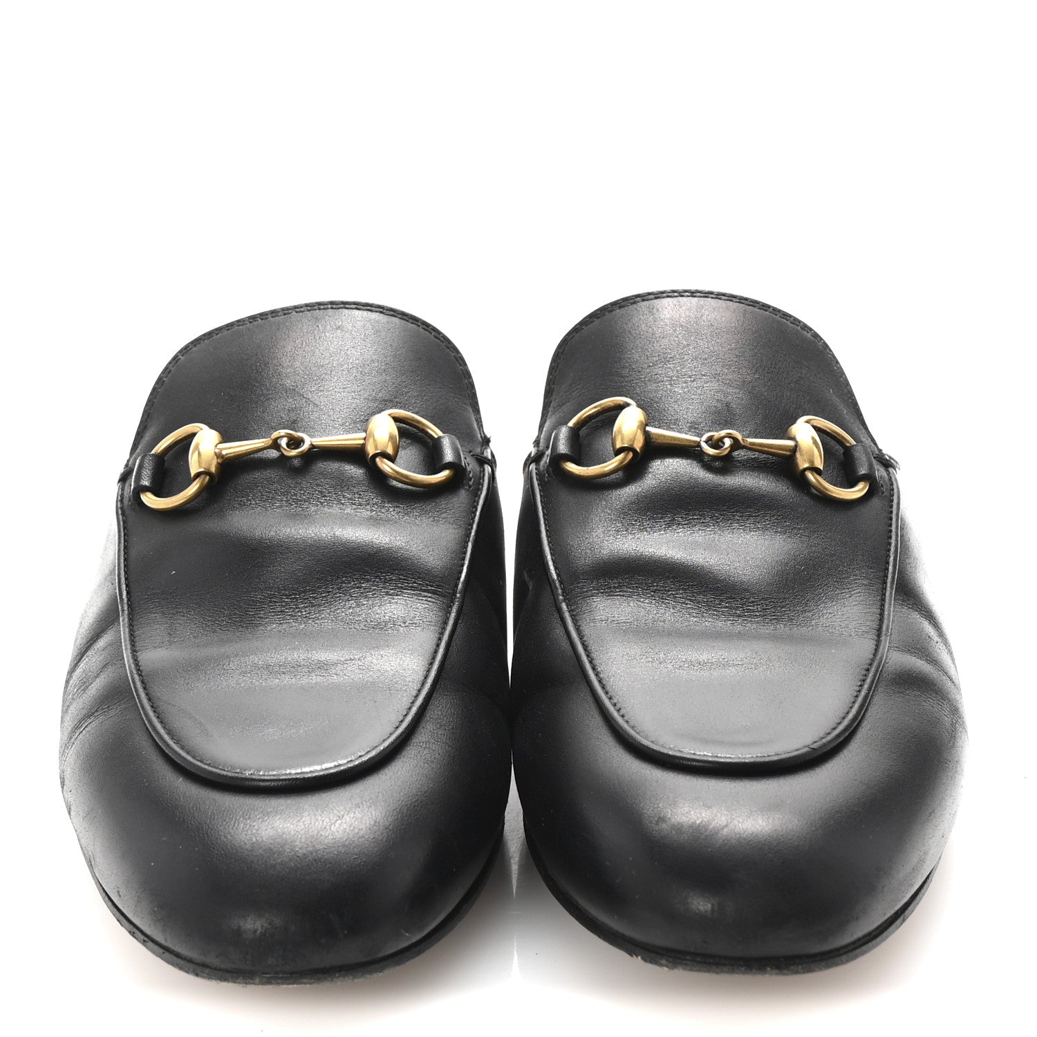 Calfskin Womens Princetown Slippers 36.5 Black