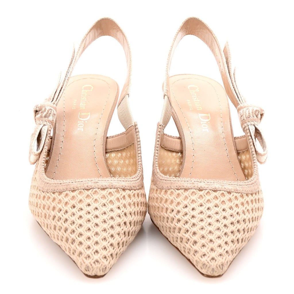 Micro Resille Ribbon J'Adior Slingback 65mm Pumps 35 Nude